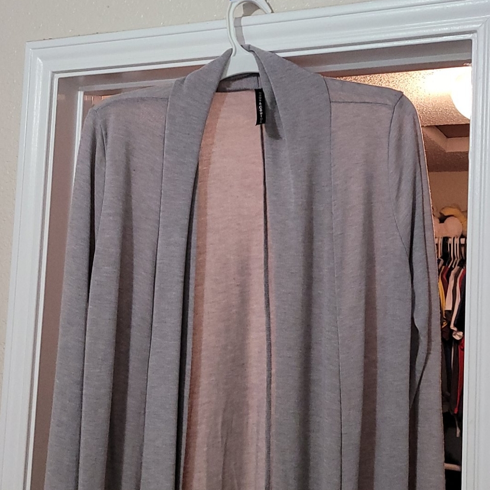 Long sleeve sweater jacket